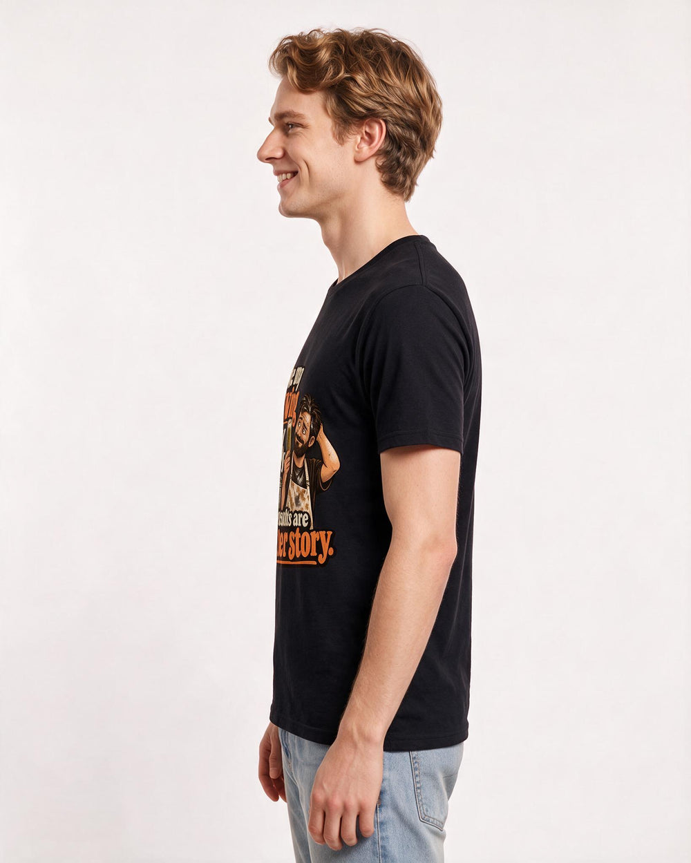 Beer Black T-Shirt for Men – Everyday Expression Graphic Tee product image 2