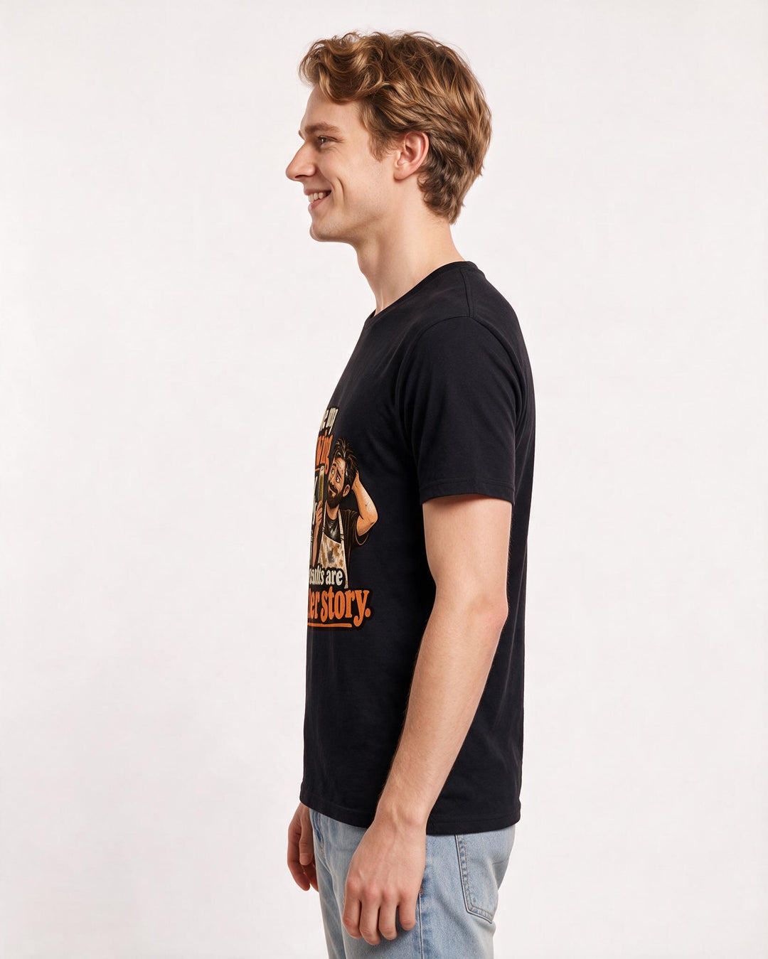 Beer Black T-Shirt for Men – Everyday Expression Graphic Tee product image 2