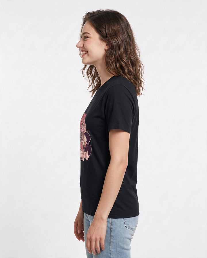 Neurodiversity Women's Black T-Shirt – Patterns are a language I actually understand. product image 2