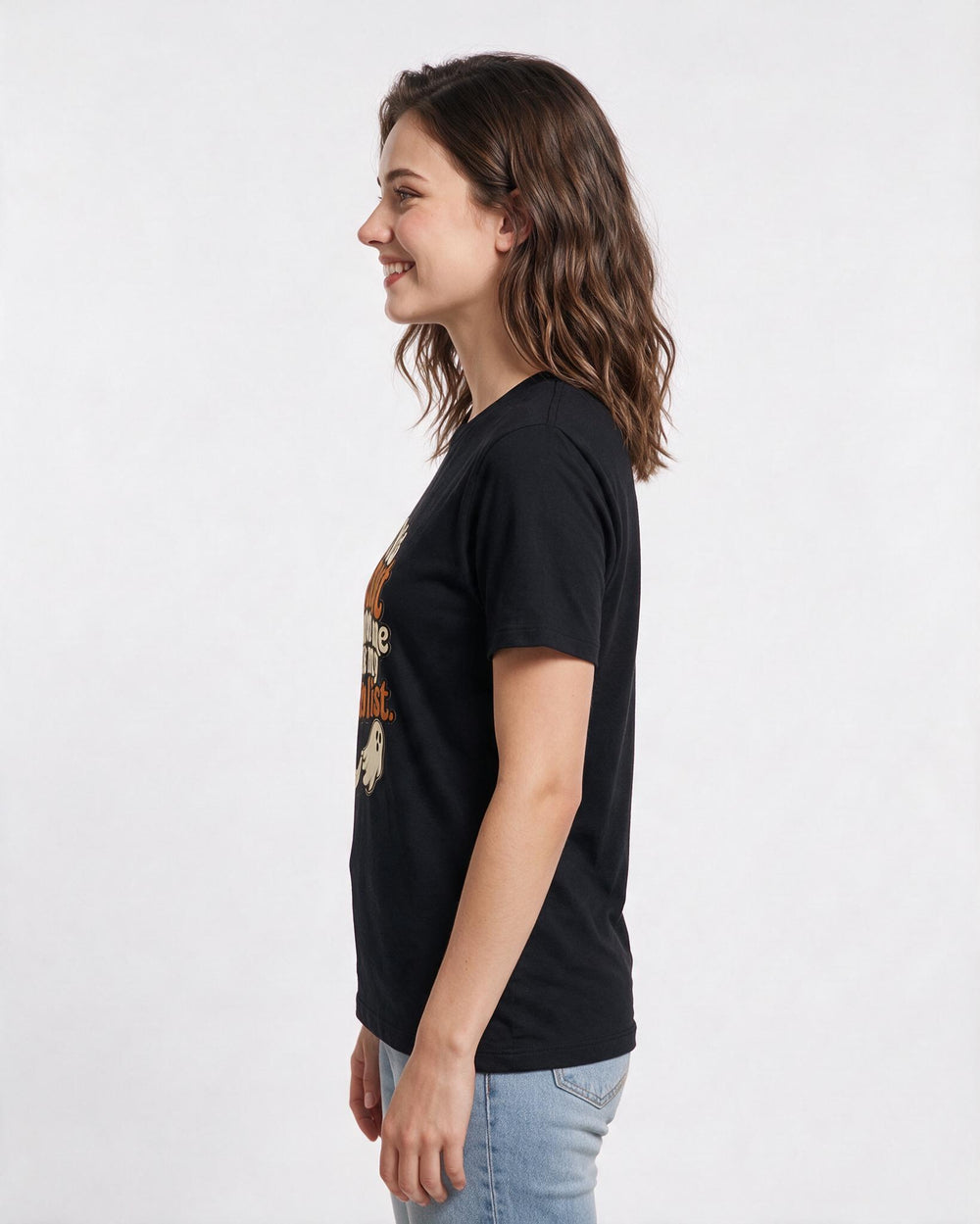 Halloween Black T-Shirt for Women – Halloween Theme Graphic Tee product image 2