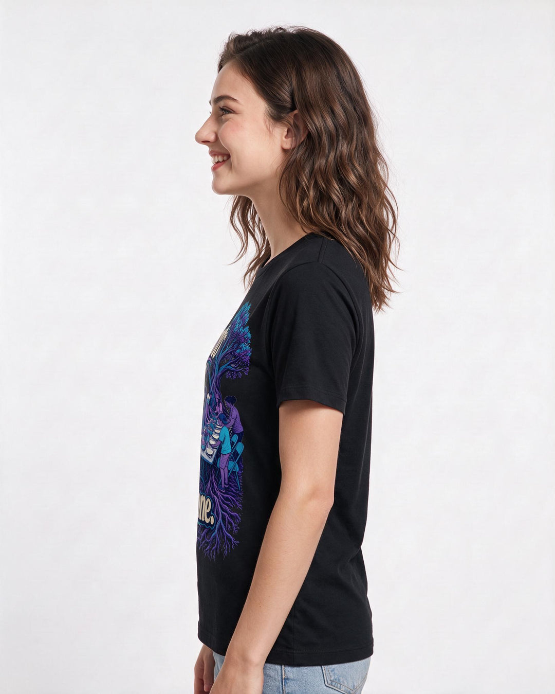 Patriotic Black T-Shirt for Women – Everyday Expression Graphic Tee product image 2