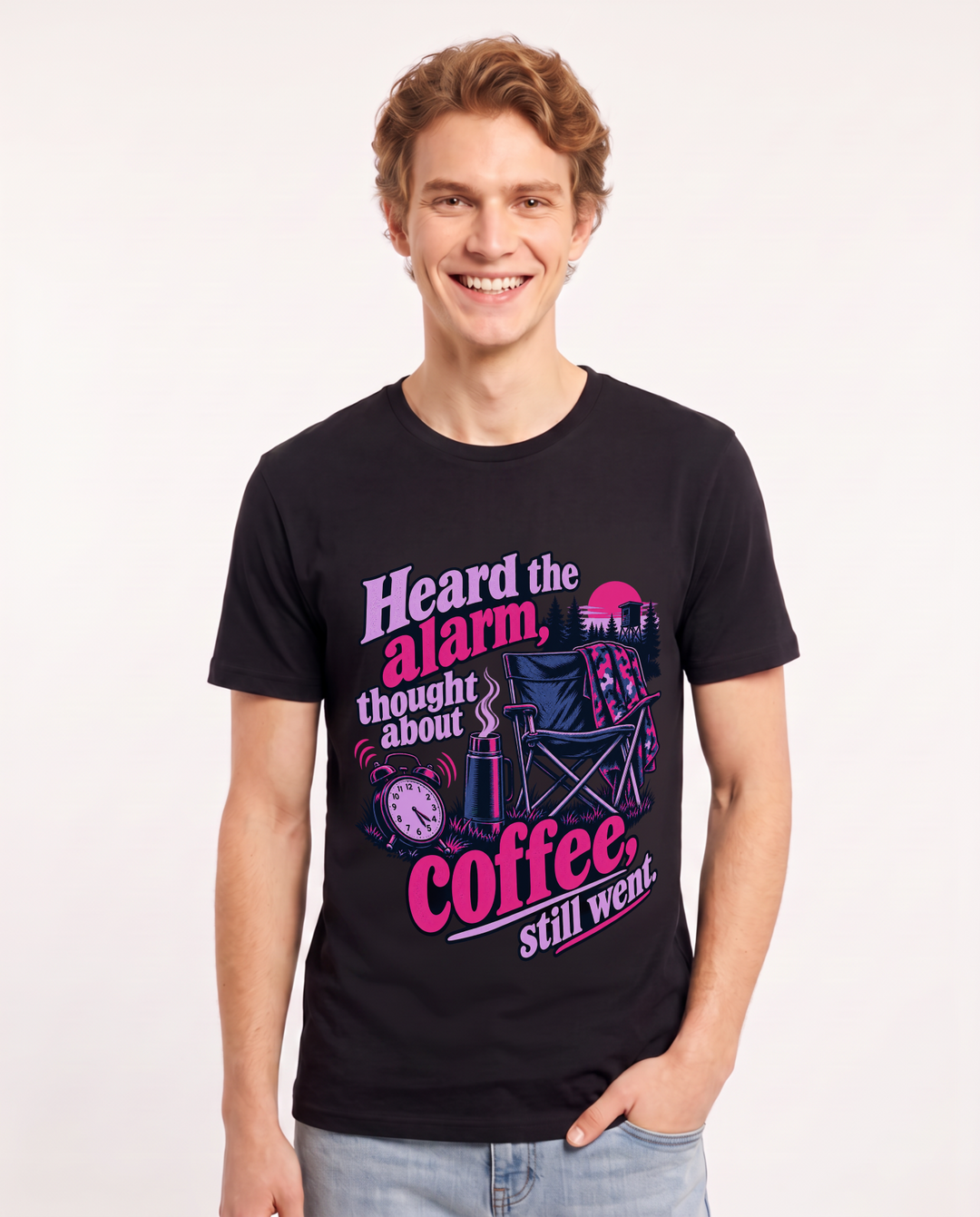 Hunting Black T-Shirt for Men – Everyday Expression Graphic Tee product image 3