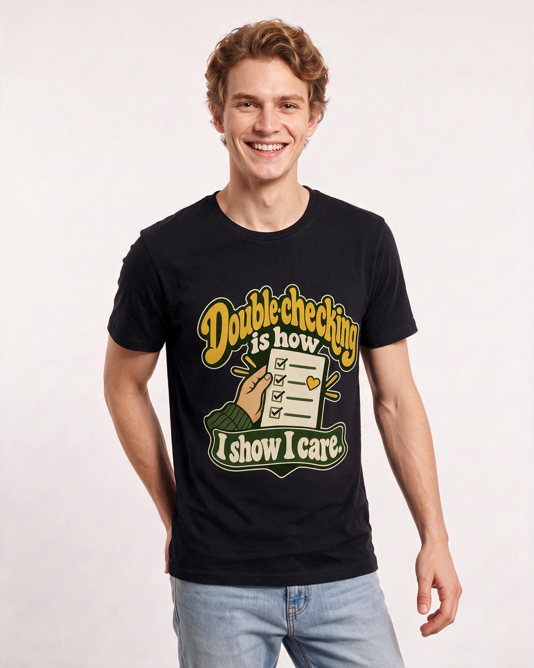 Neurodiversity Black T-Shirt for Men – Everyday Expression Graphic Tee product image 1