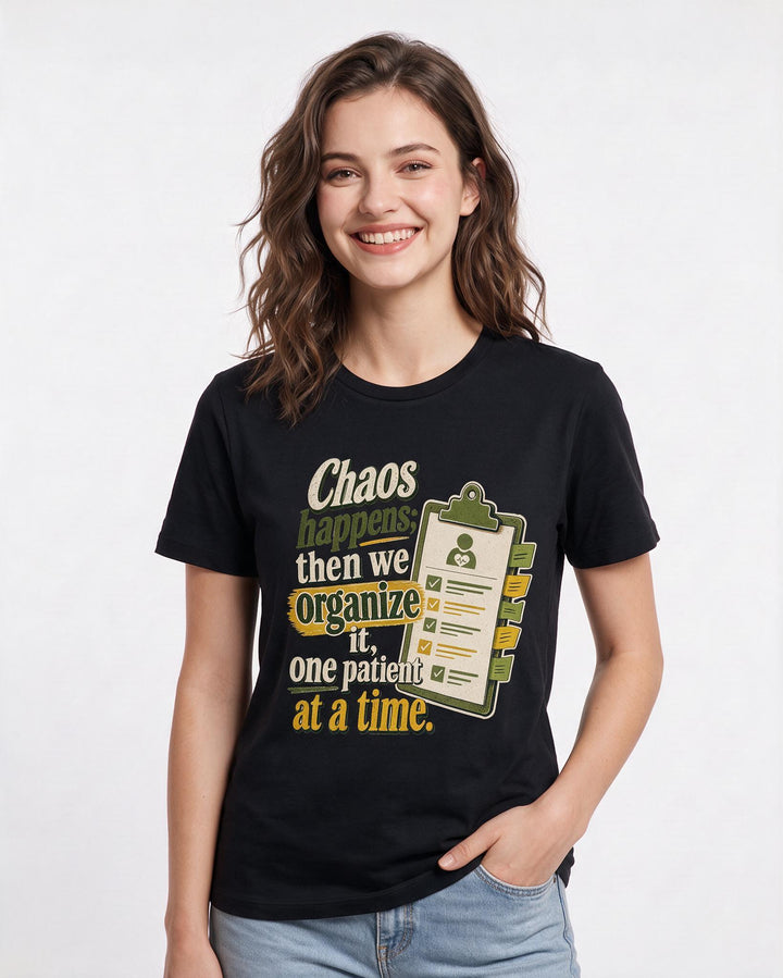 Nurse Black T-Shirt for Women – Nursing Life Graphic Tee product image 1