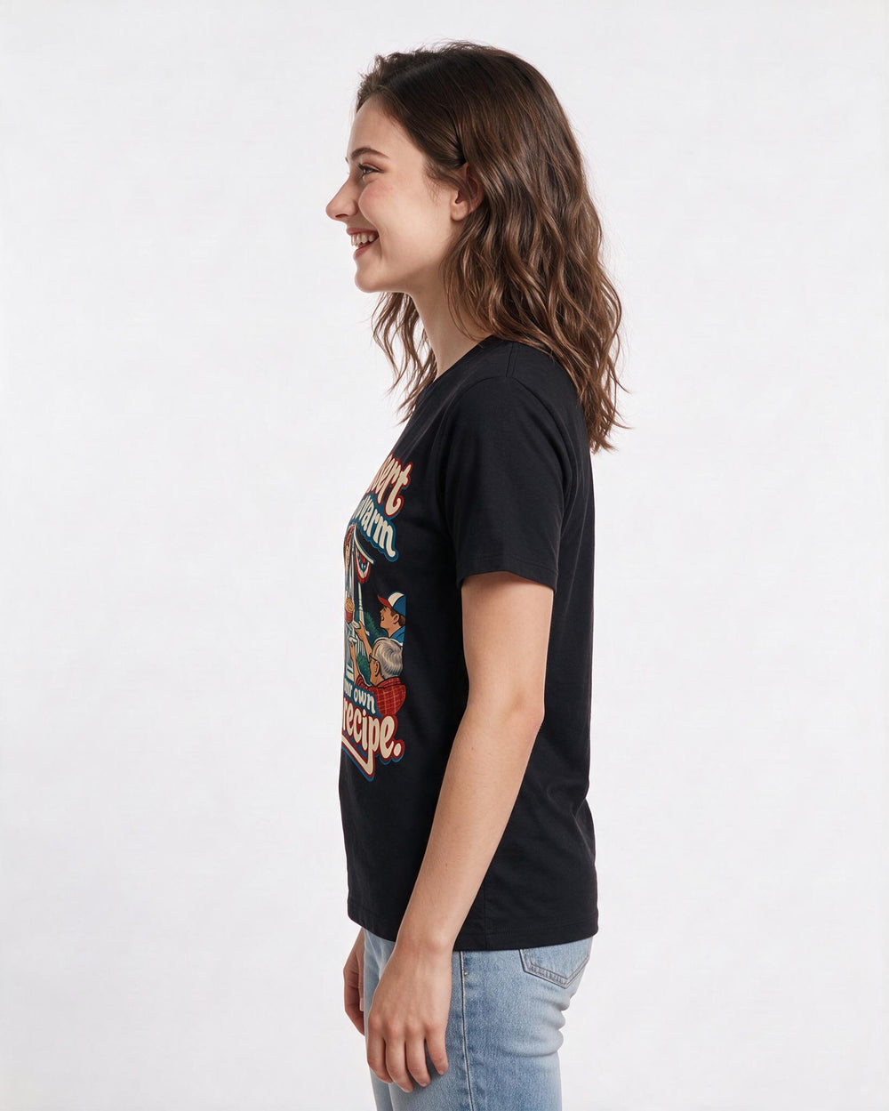 Patriotic Black T-Shirt for Women – Everyday Expression Graphic Tee product image 2