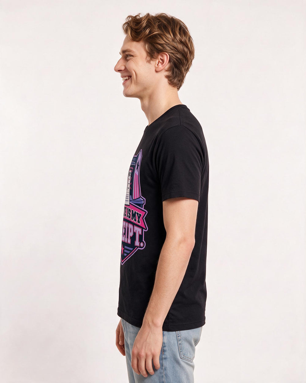 Political Statement Black T-Shirt for Men – Everyday Expression Graphic Tee product image 2