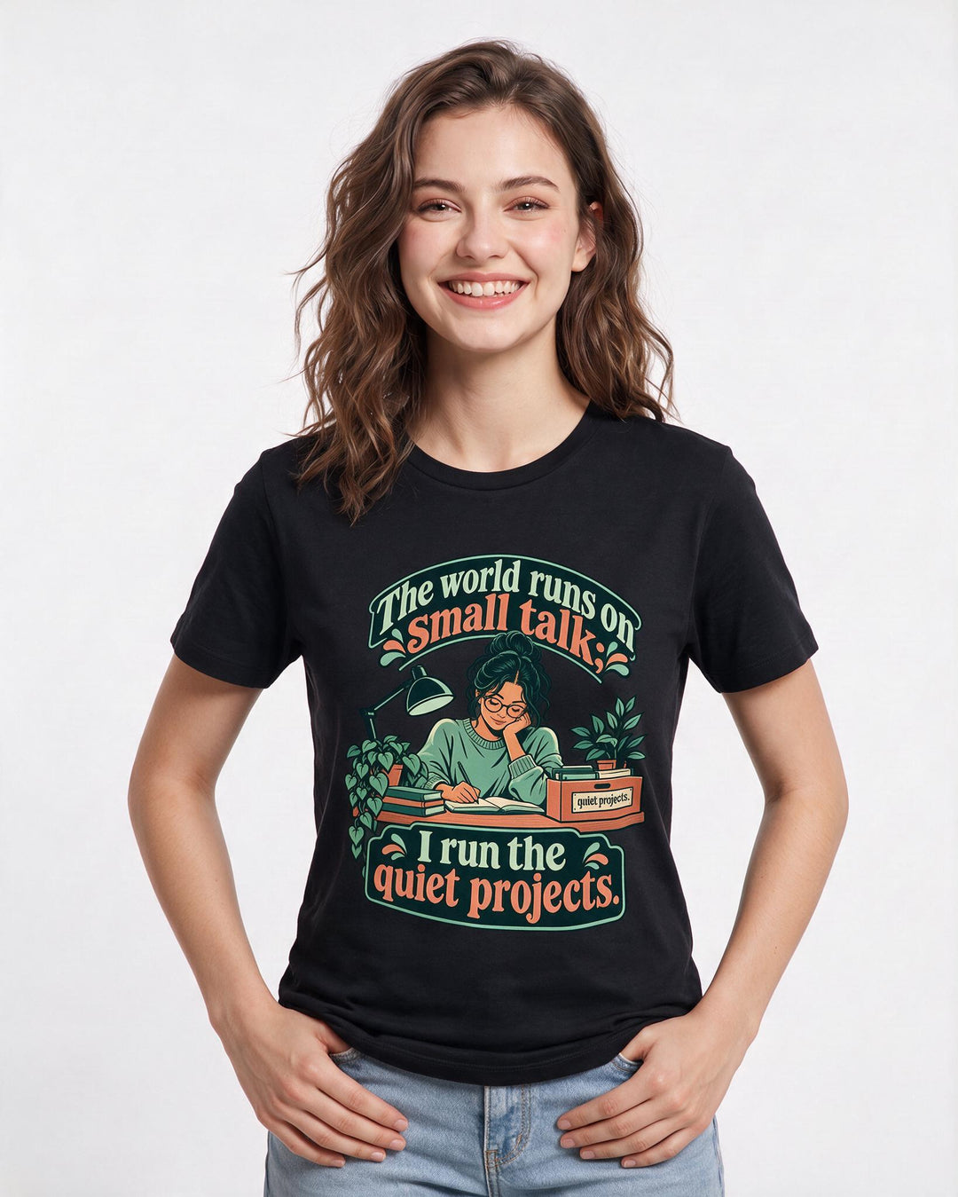 Neurodiversity Black T-Shirt for Women – Everyday Expression Graphic Tee product image 1