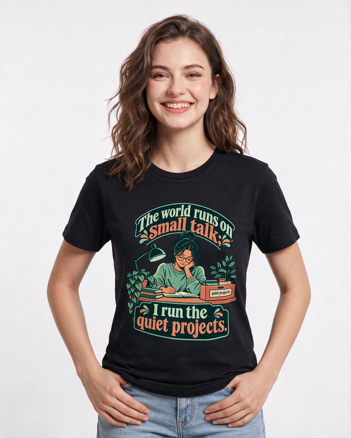 Neurodiversity Black T-Shirt for Women – Everyday Expression Graphic Tee product image 1
