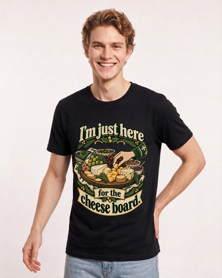 Christmas Black T-Shirt for Men – Holiday Theme Graphic Tee product image 1