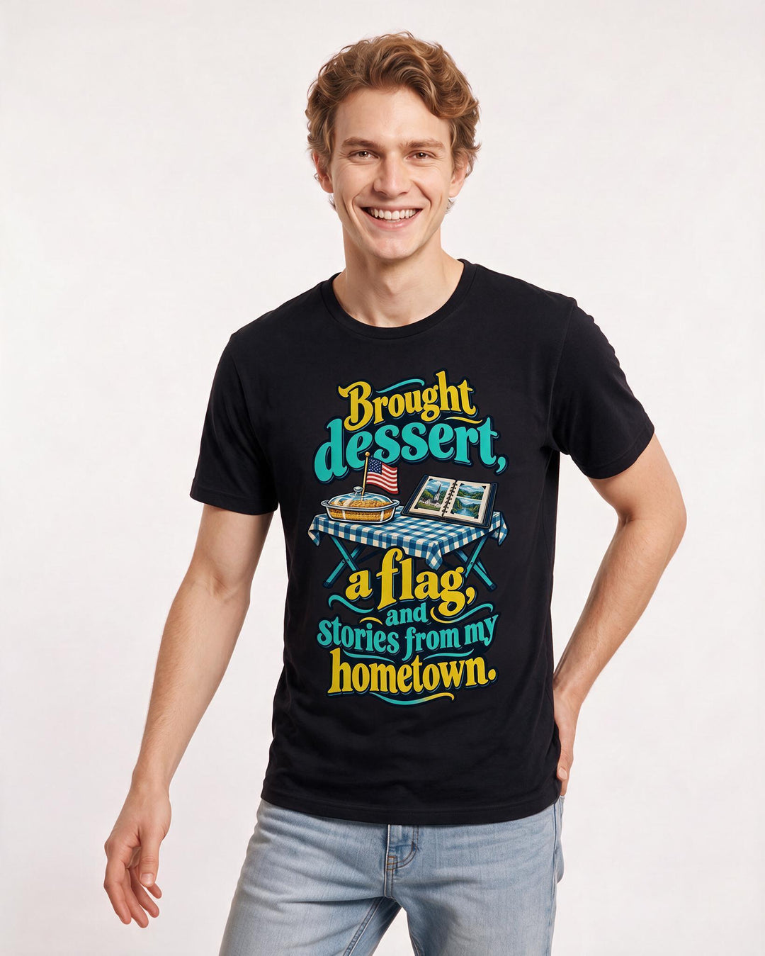 Patriotic Black T-Shirt for Men – Everyday Expression Graphic Tee product image 1