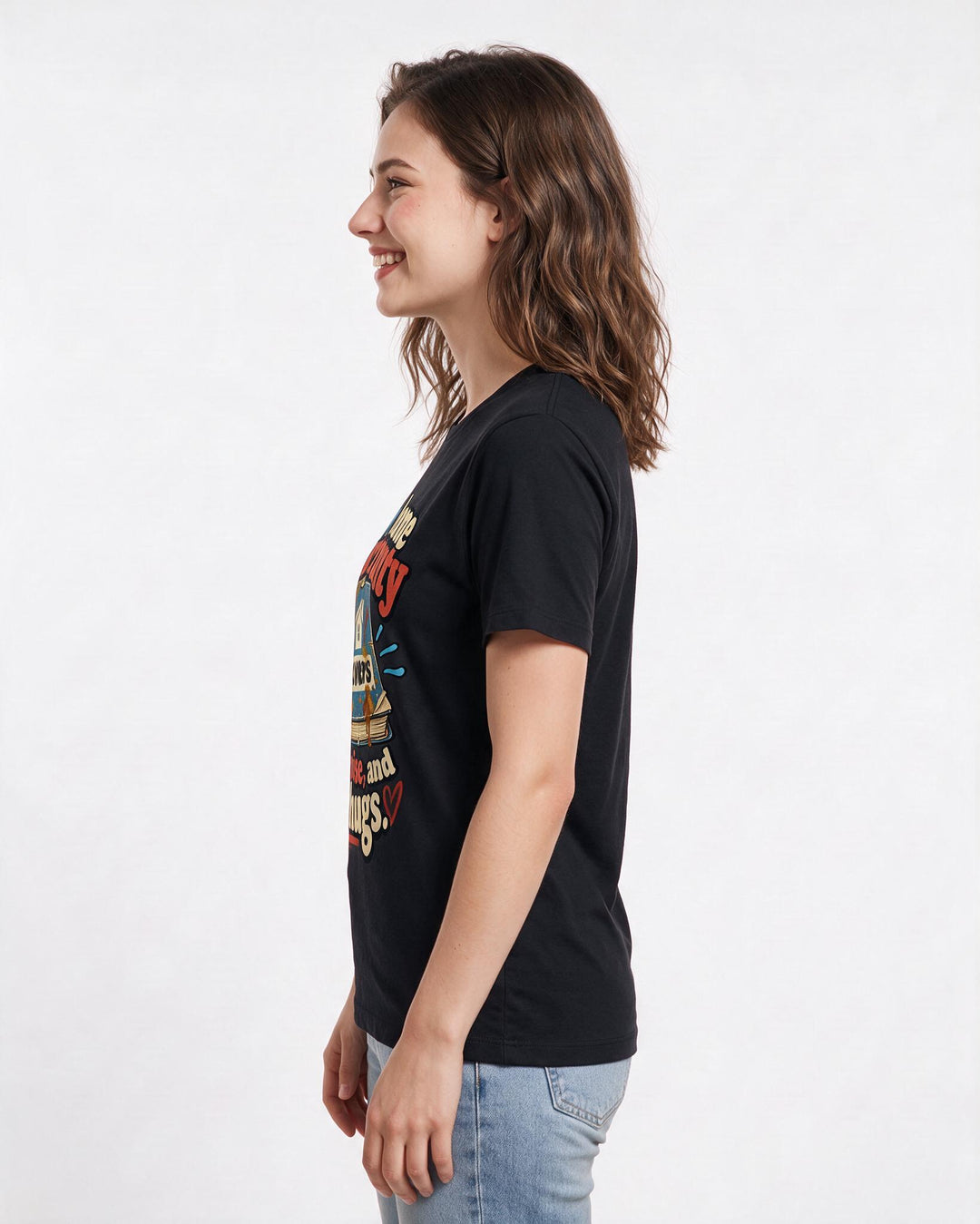 Mom Black T-Shirt for Women – Everyday Expression Graphic Tee product image 2