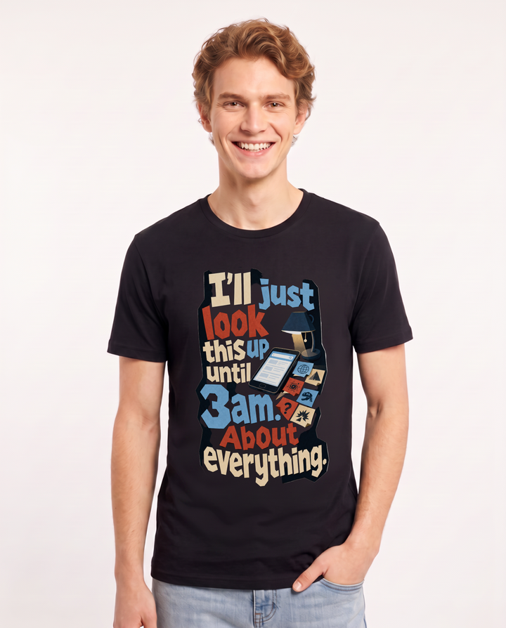 Meme Black T-Shirt for Men – Everyday Expression Graphic Tee product image 3