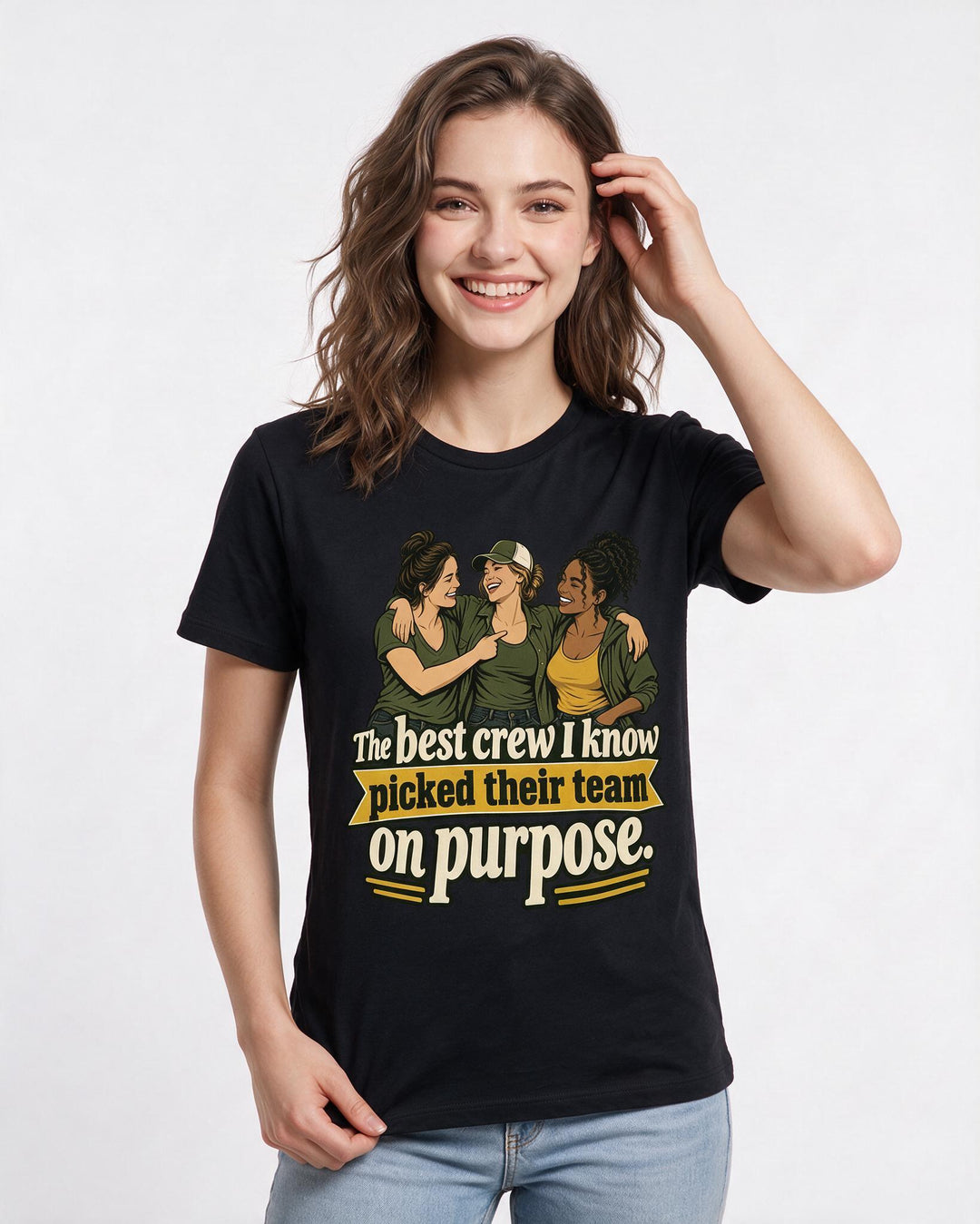 Veteran Black T-Shirt for Women – Everyday Expression Graphic Tee product image 1