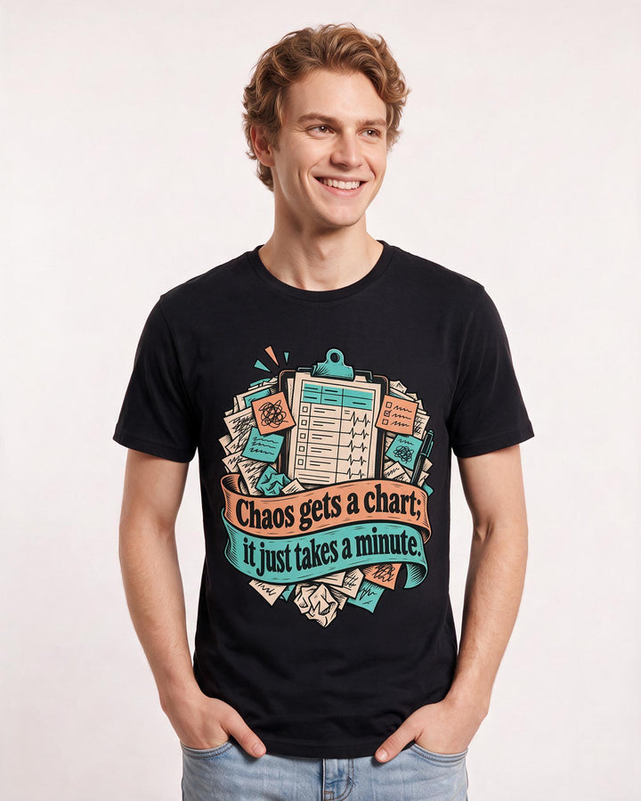 Nurse Black T-Shirt for Men – Nursing Life Graphic Tee product image 1