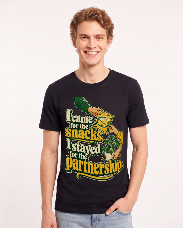 Couples Black T-Shirt for Men – Everyday Expression Graphic Tee product image 3