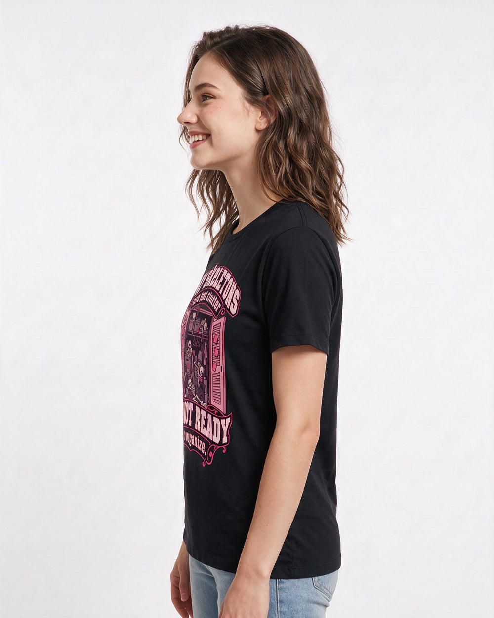 Halloween Black T-Shirt for Women – Halloween Theme Graphic Tee product image 2