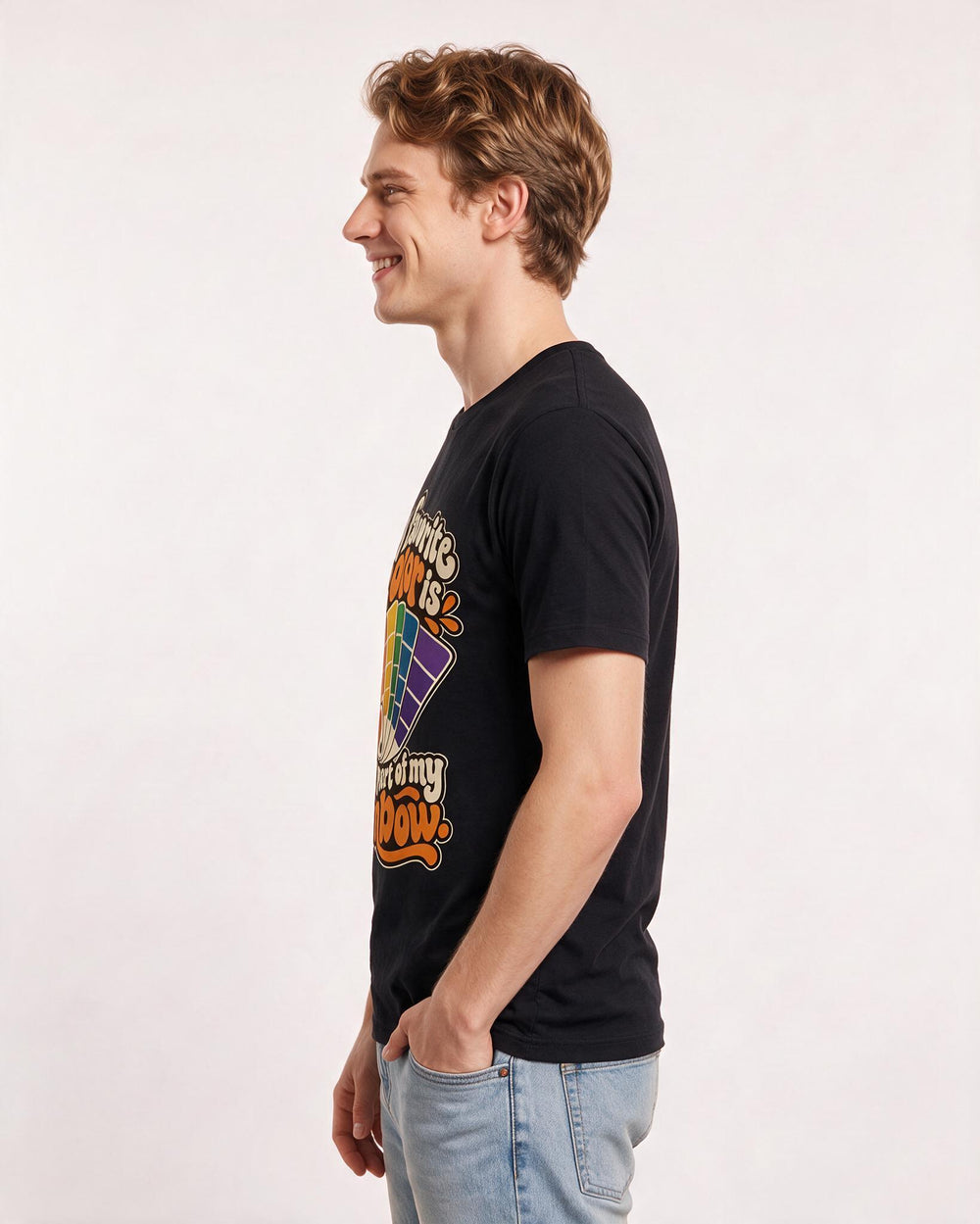 Pride Black T-Shirt for Men – Everyday Expression Graphic Tee product image 2