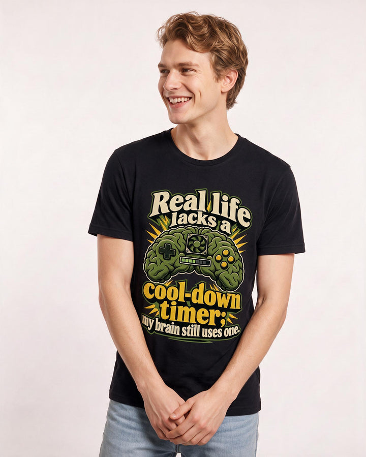 Gaming Black T-Shirt for Men – Game Night Graphic Tee product image 1