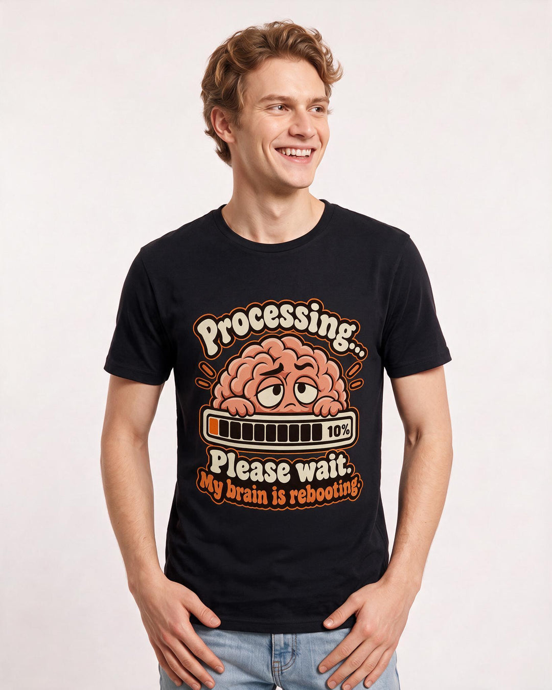Meme Black T-Shirt for Men – Everyday Expression Graphic Tee product image 1