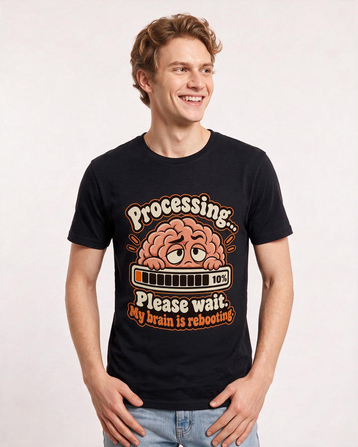 Meme Black T-Shirt for Men – Everyday Expression Graphic Tee product image 1