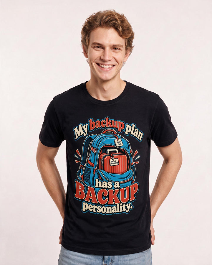 Meme Black T-Shirt for Men – Everyday Expression Graphic Tee product image 1