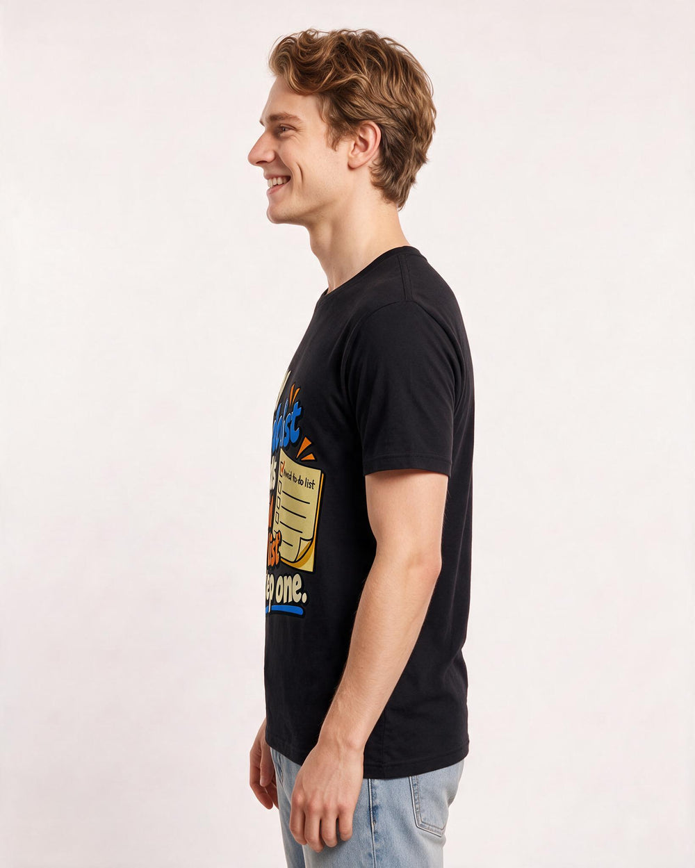 Meme Black T-Shirt for Men – Everyday Expression Graphic Tee product image 2