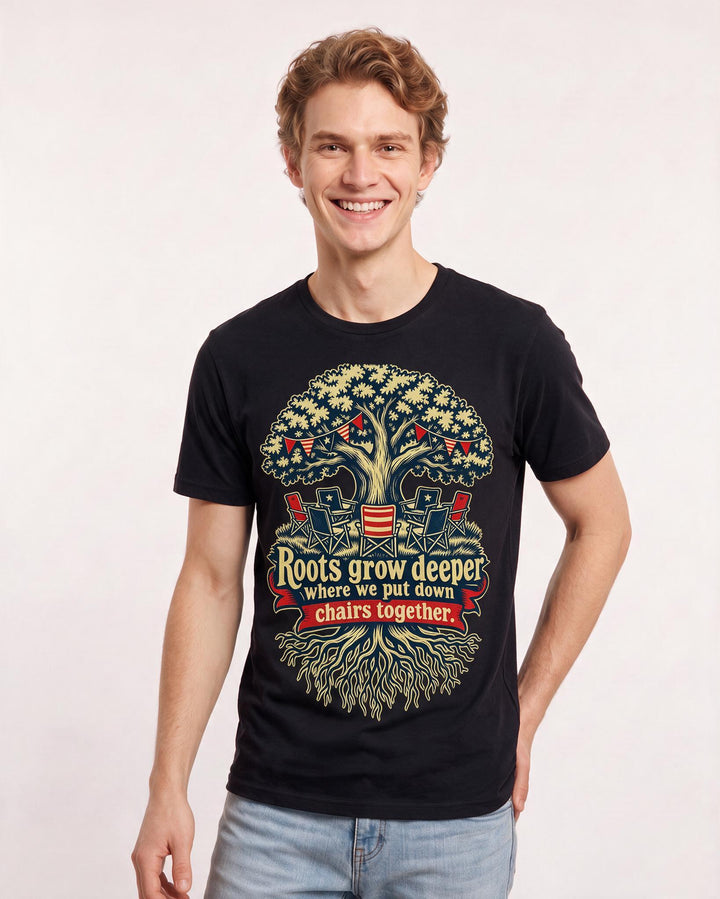 Patriotic Black T-Shirt for Men – Everyday Expression Graphic Tee product image 1