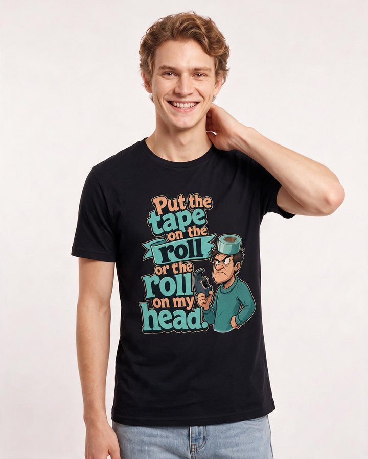 Christmas Black T-Shirt for Men – Holiday Theme Graphic Tee product image 3