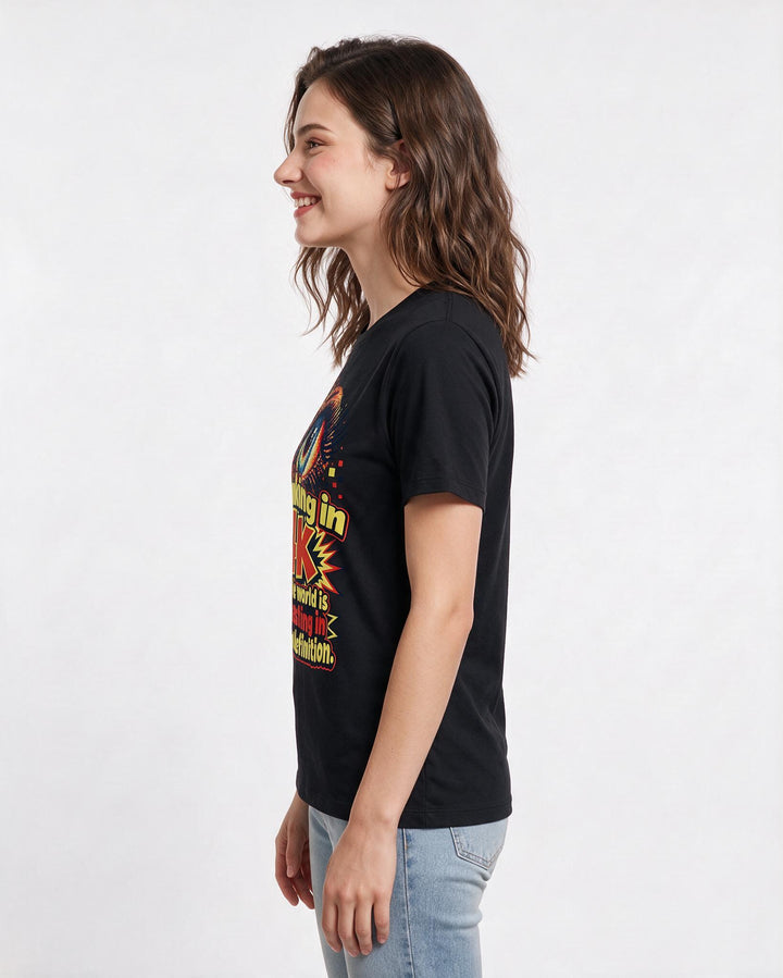 Neurodiversity Black T-Shirt for Women – Everyday Expression Graphic Tee product image 2