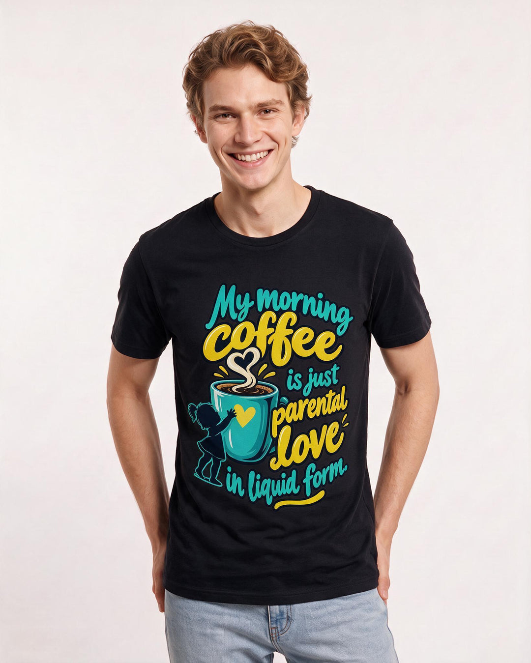 Grandparent Black T-Shirt for Men – Everyday Expression Graphic Tee product image 1