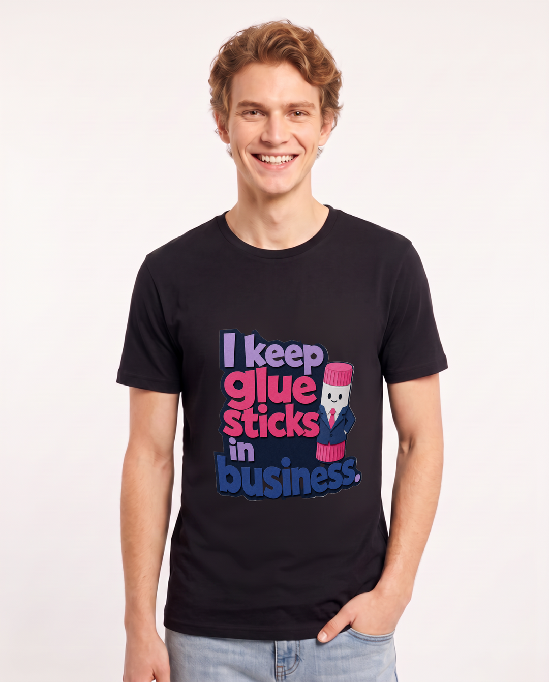 Teacher Black T-Shirt for Men – Everyday Expression Graphic Tee product image 1