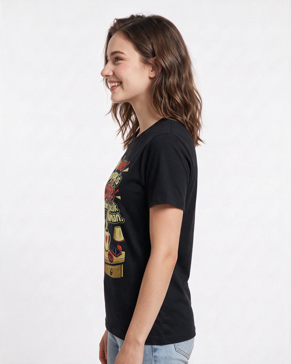 Mom Black T-Shirt for Women – Everyday Expression Graphic Tee product image 2