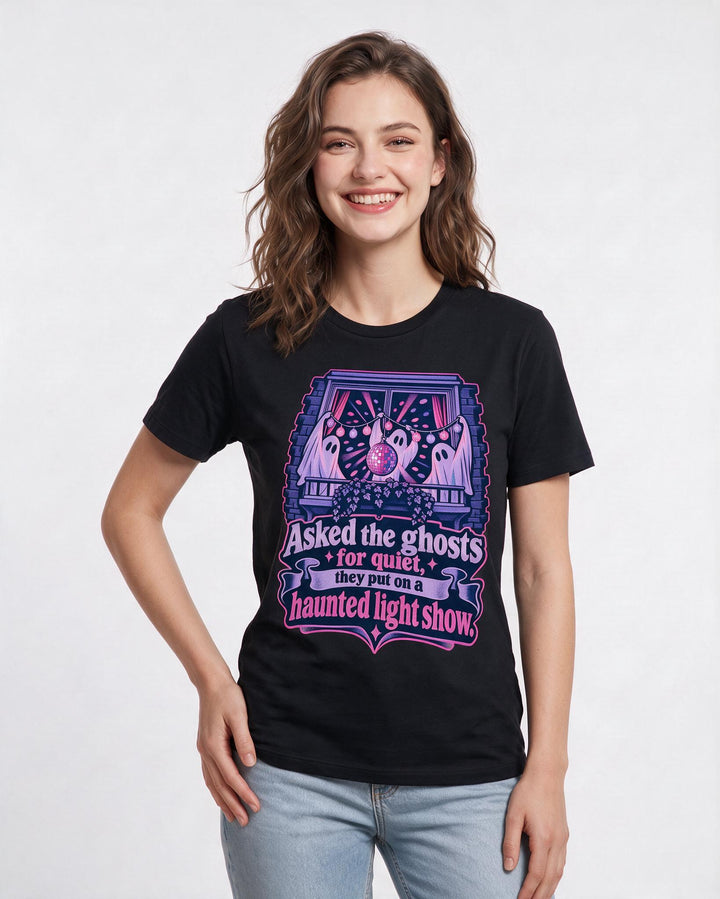 Halloween Black T-Shirt for Women – Halloween Theme Graphic Tee product image 1