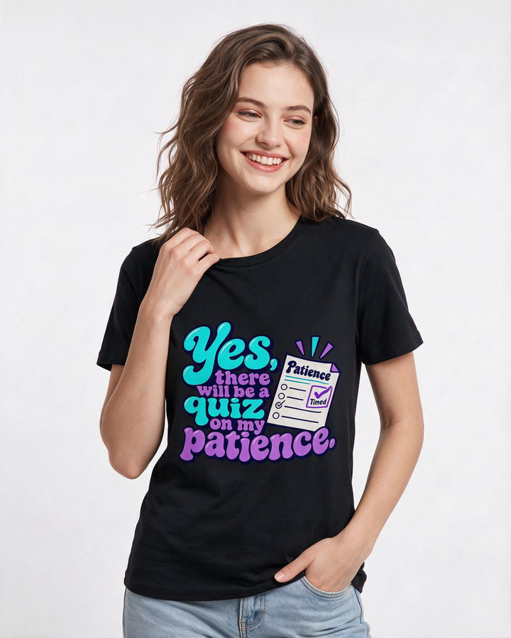 Teacher Black T-Shirt for Women – Everyday Expression Graphic Tee product image 1