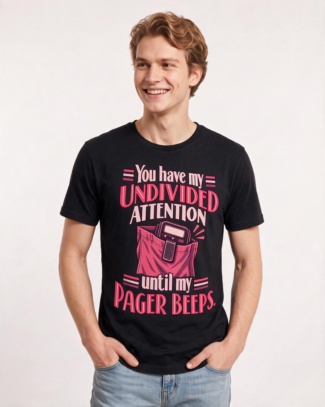 Nurse Black T-Shirt for Men – Nursing Life Graphic Tee product image 1