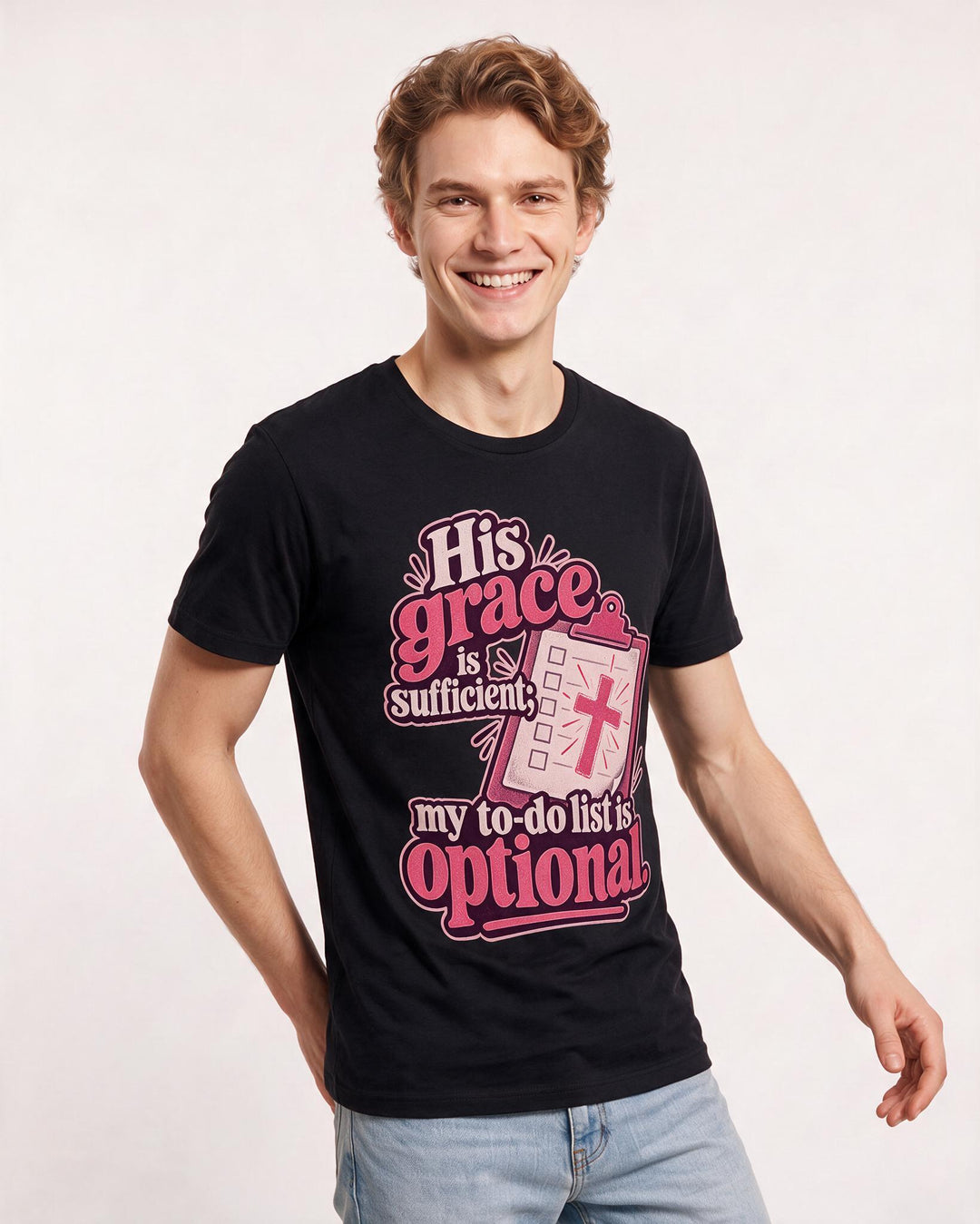 Christian Faith Black T-Shirt for Men – Everyday Expression Graphic Tee product image 1