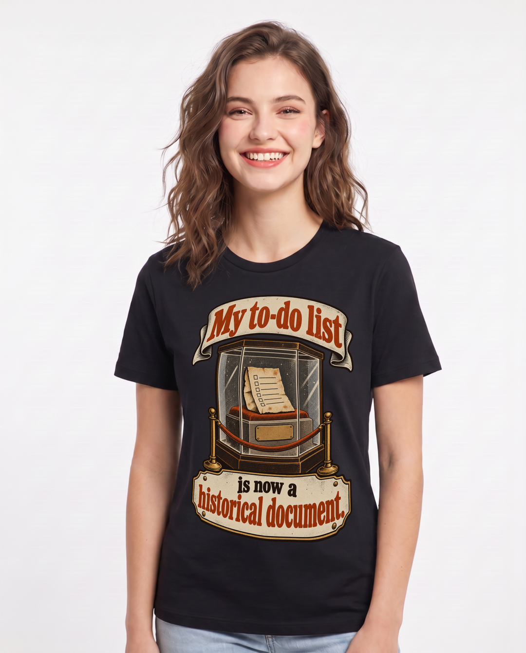 Meme Black T-Shirt for Women – Everyday Expression Graphic Tee product image 3