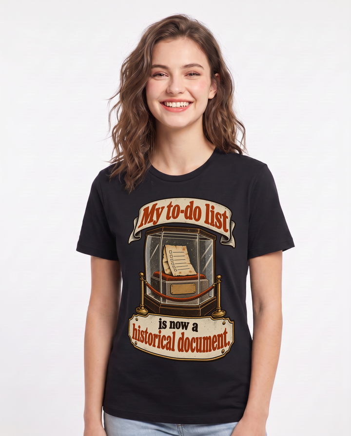Meme Black T-Shirt for Women – Everyday Expression Graphic Tee product image 3