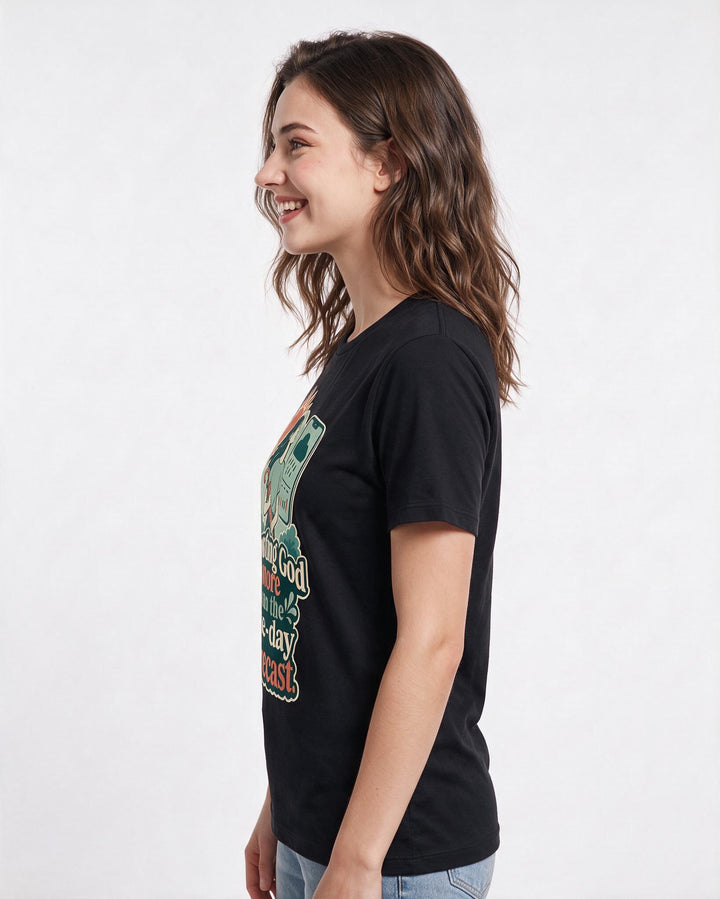 Christian Faith Black T-Shirt for Women – Everyday Expression Graphic Tee product image 2