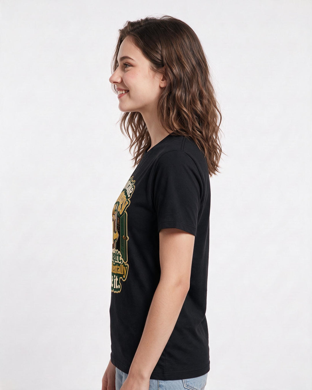 Christmas Women's Black T-Shirt – My fruitcake strategy is hide, regift, or accidentally lose it. product image 2