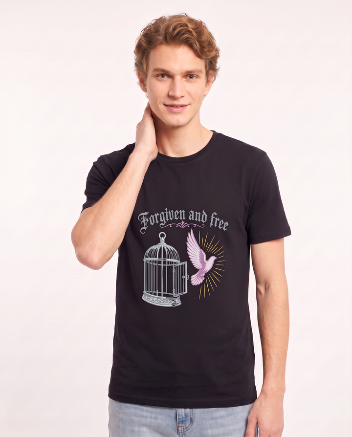 Forgiven and free - Men's Black T-Shirt product image 1