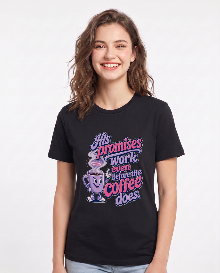 Christian Faith Black T-Shirt for Women – Everyday Expression Graphic Tee product image 1
