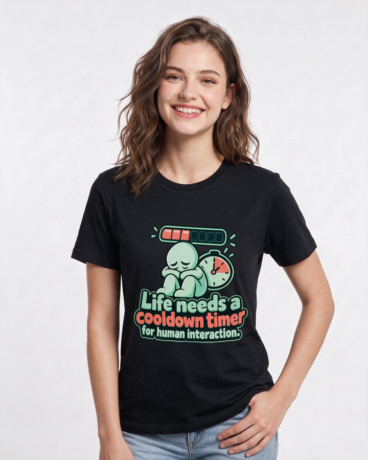 Gaming Black T-Shirt for Women – Game Night Graphic Tee product image 1