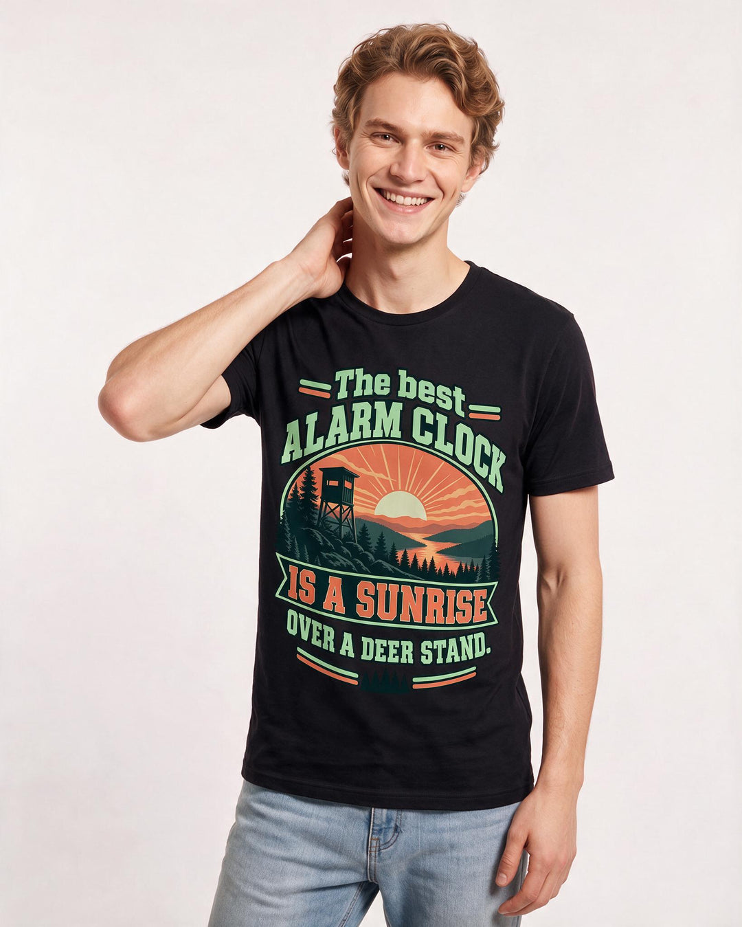 Hunting Black T-Shirt for Men – Everyday Expression Graphic Tee product image 1