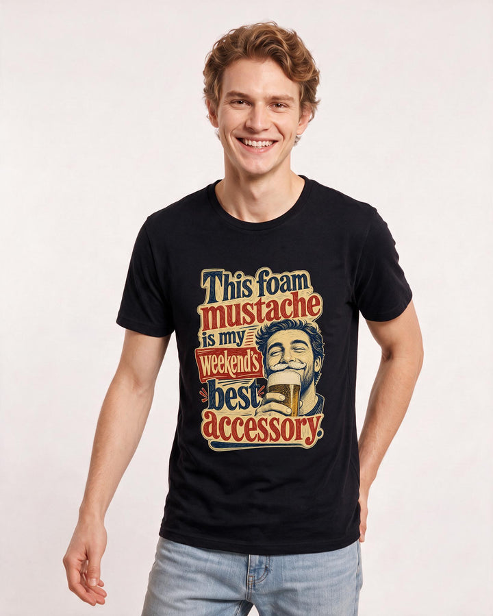 Beer Black T-Shirt for Men – Everyday Expression Graphic Tee product image 1