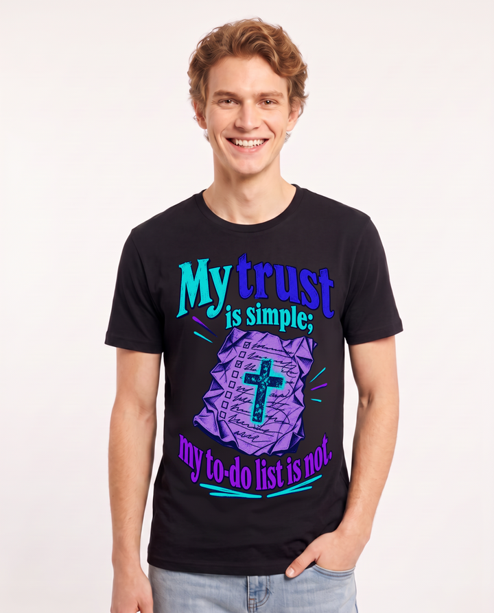 Christian Faith Black T-Shirt for Men – Everyday Expression Graphic Tee product image 3