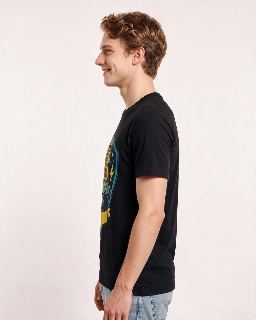 Gaming Men's Black T-Shirt - Out of spoons. Please insert coin to product image 2