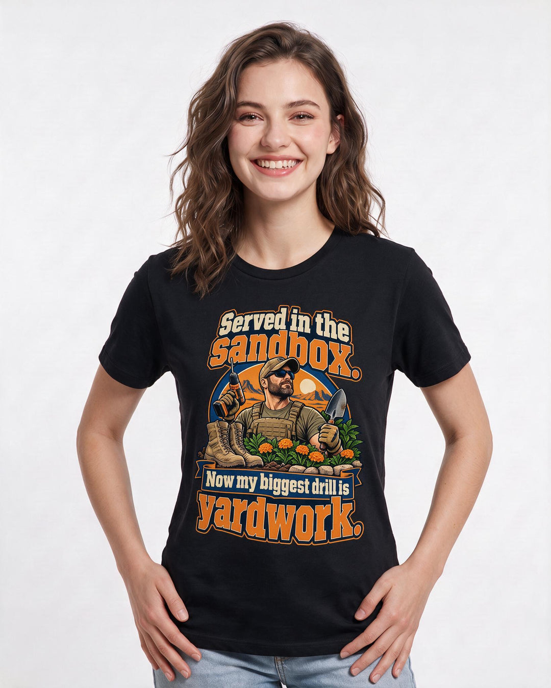 Veteran Black T-Shirt for Women – Everyday Expression Graphic Tee product image 1