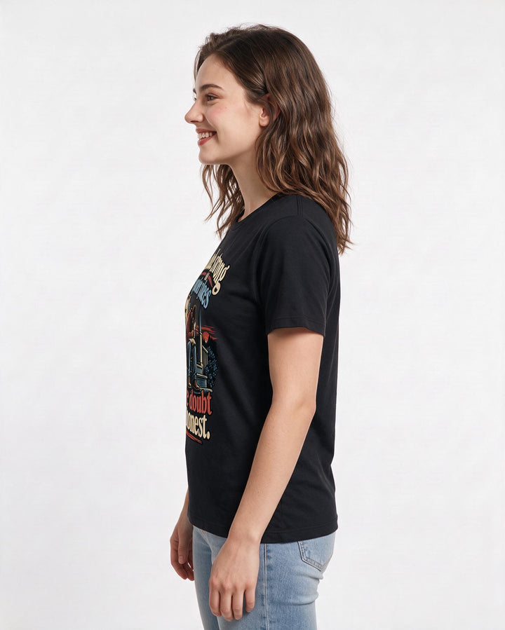 Christian Faith Black T-Shirt for Women – Everyday Expression Graphic Tee product image 2