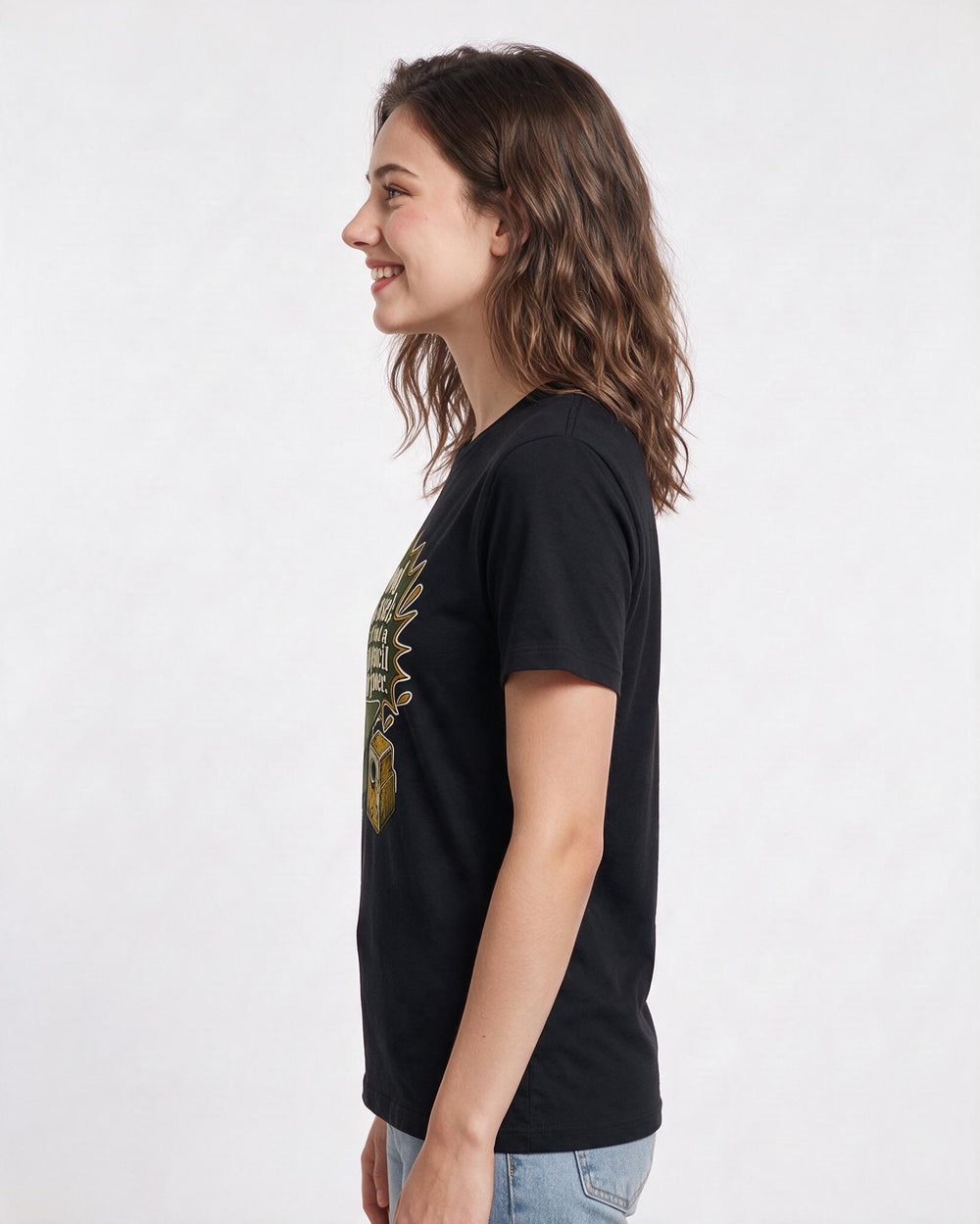 Graduation Black T-Shirt for Women – Everyday Expression Graphic Tee product image 2